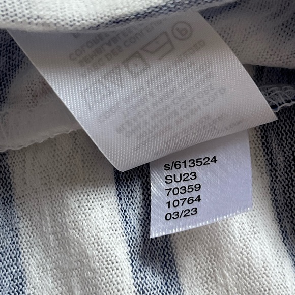 NWT LOFT Stripe Cotton Blend Racerback Tank Top Size L - Picture 4 of 10